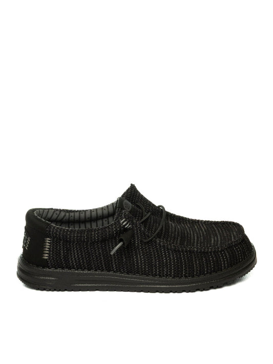 HEY DUDE slip on wally stretch nero 41898 WALLY STRETCH SOX-60