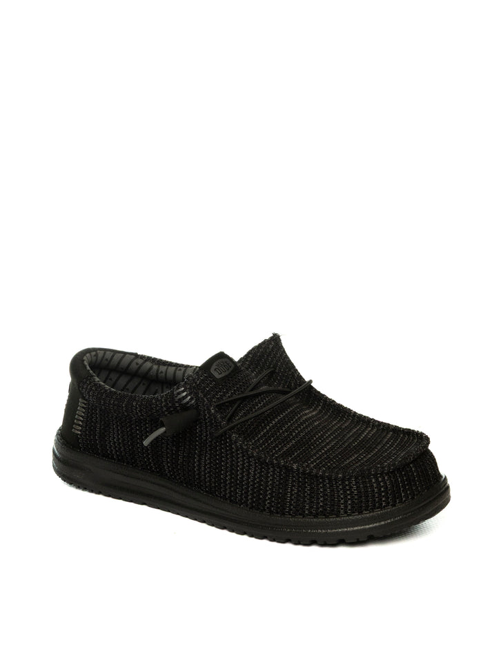 HEY DUDE slip on wally stretch nero 41898 WALLY STRETCH SOX-60