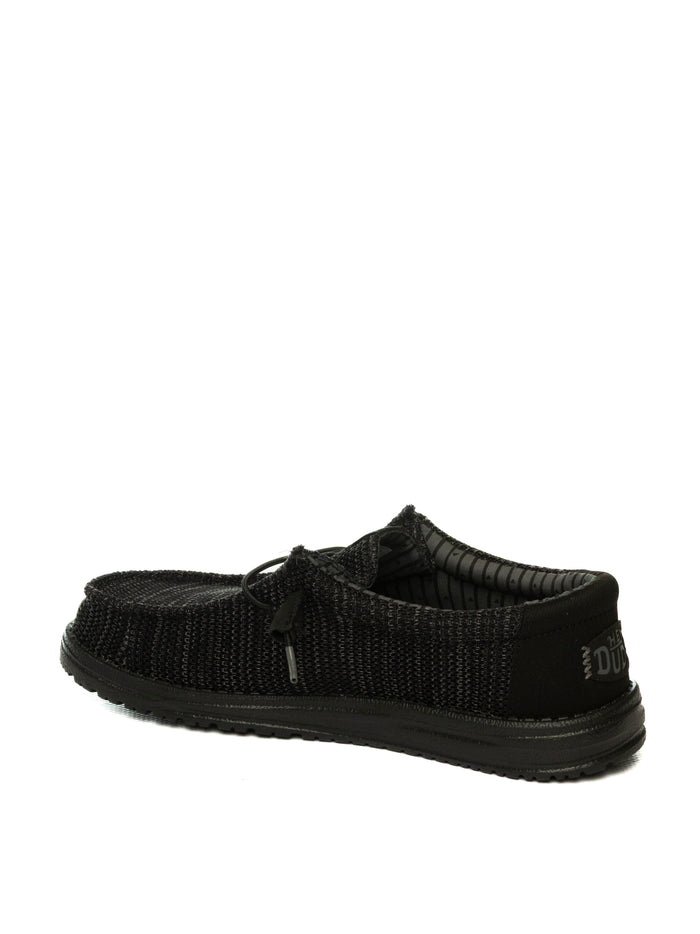 HEY DUDE slip on wally stretch nero 41898 WALLY STRETCH SOX-60