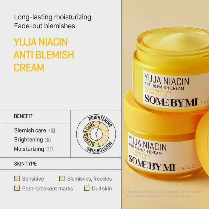 SOME BY MI Yuja Niacin Anti Blemish Cream 60ml
