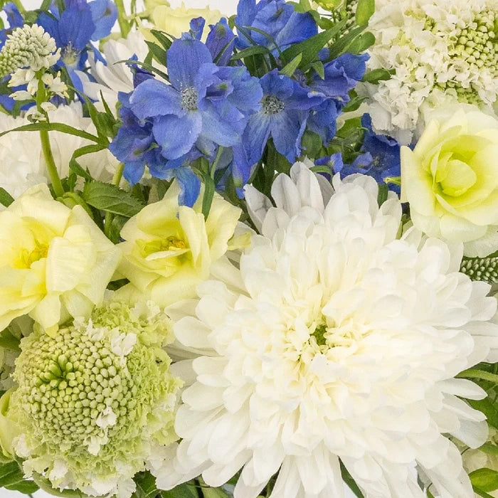 Something Blue Flower Centerpieces Close Up - Image