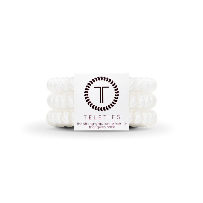 Spiral Hair Coils | Small | Coconut White Hair Ties