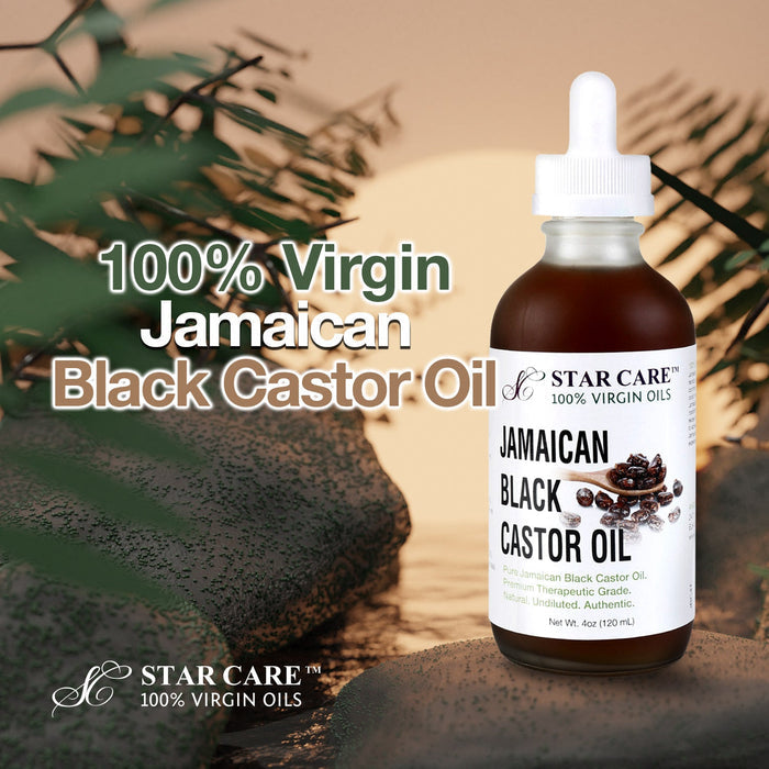 Star Care 100% Virgin Jamaican Black Castor Oil 4oz/ 120ml - ikatehouse