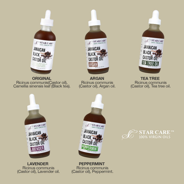 Star Care 100% Virgin Jamaican Black Castor Oil 4oz/ 120ml - ikatehouse