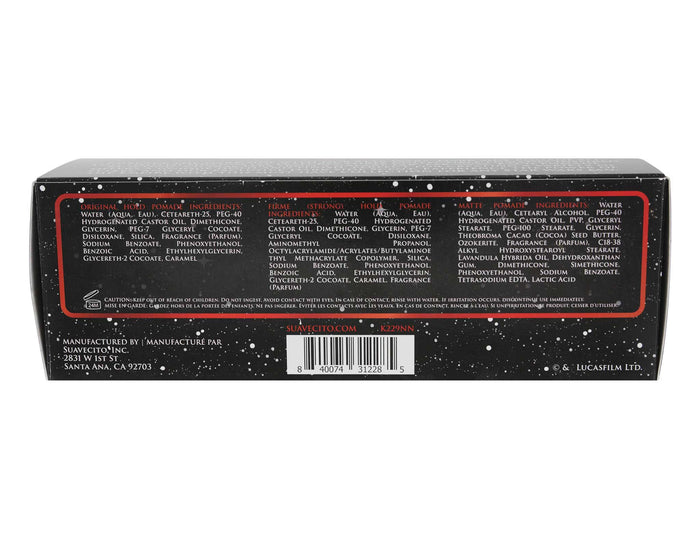 Back of a product packaging with text and branding on a white background