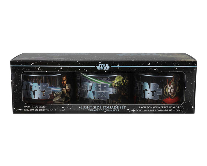 Star Wars light side Pomade set packaging on a white background