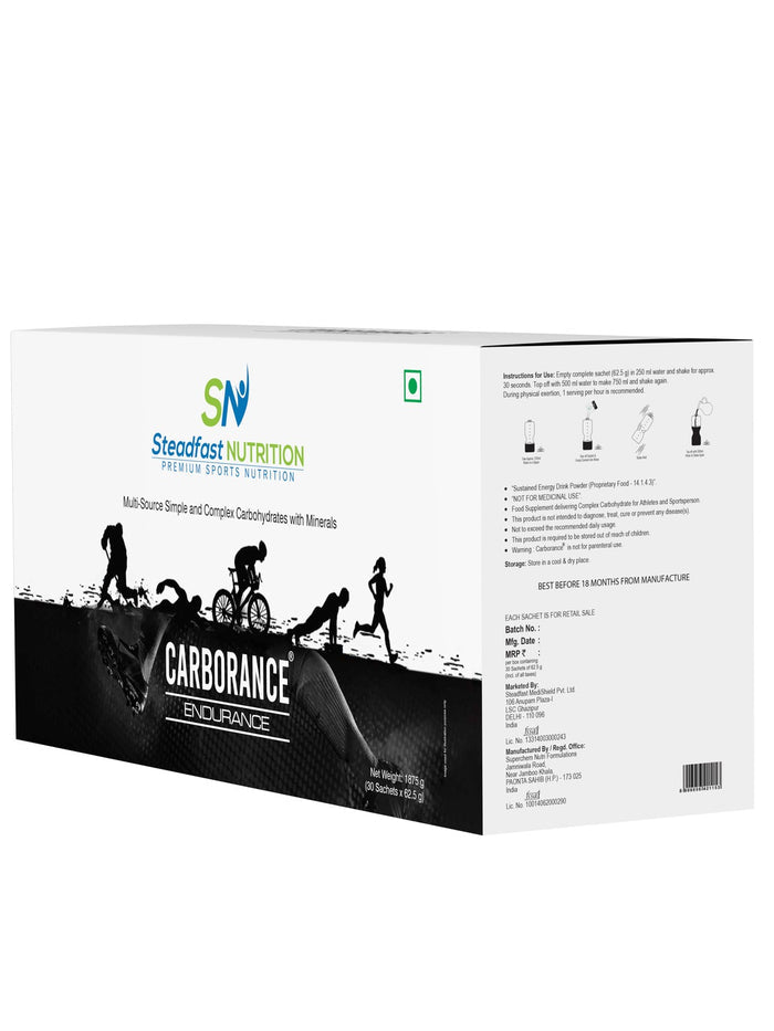 Steadfast Nutrition Carborance Multi-Source Carbohydrates - Unflavoured (30 Sachets)