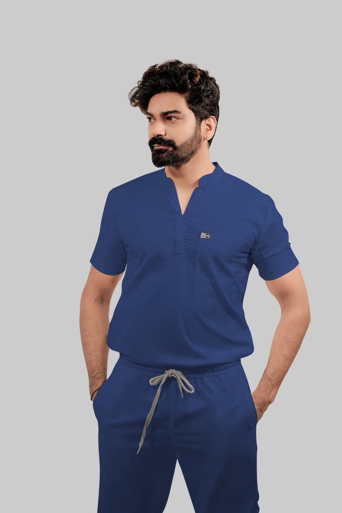 Stretchable (4Way) Men Royal Blue Jogger