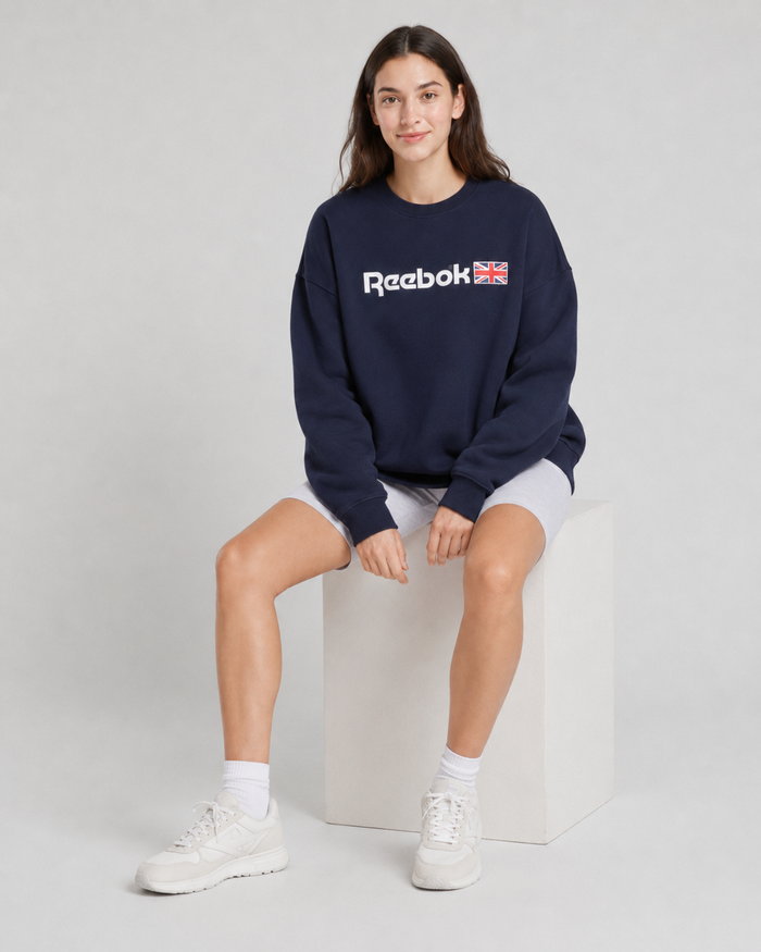 sudadero reebok relaxed mujer 100284095
