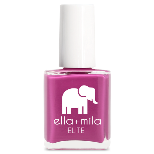 Summer Roam-ance berry dark pink nail polish bottle – ella+mila Elite