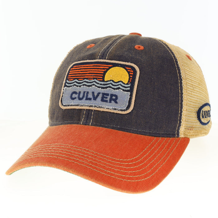 Sunset Old Favorite Hat- Navy & Orange