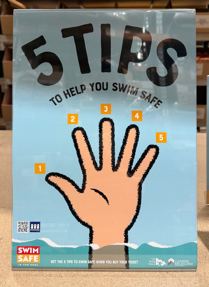 SwimSafe Counter Posters & Stands Pack