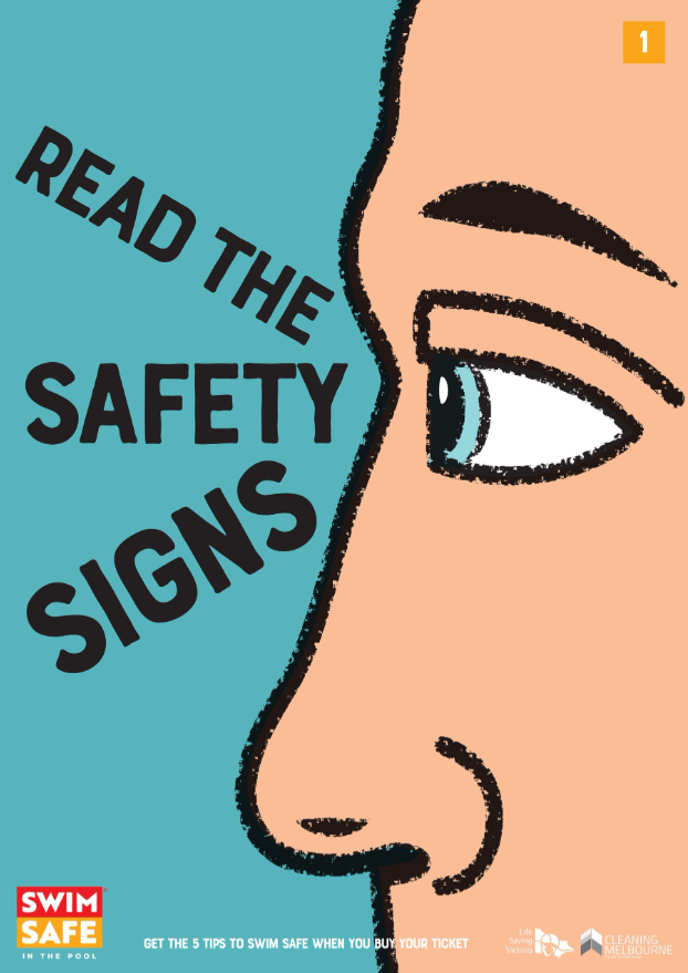 SwimSafe Hallway 5-tips Posters pk15 - A2