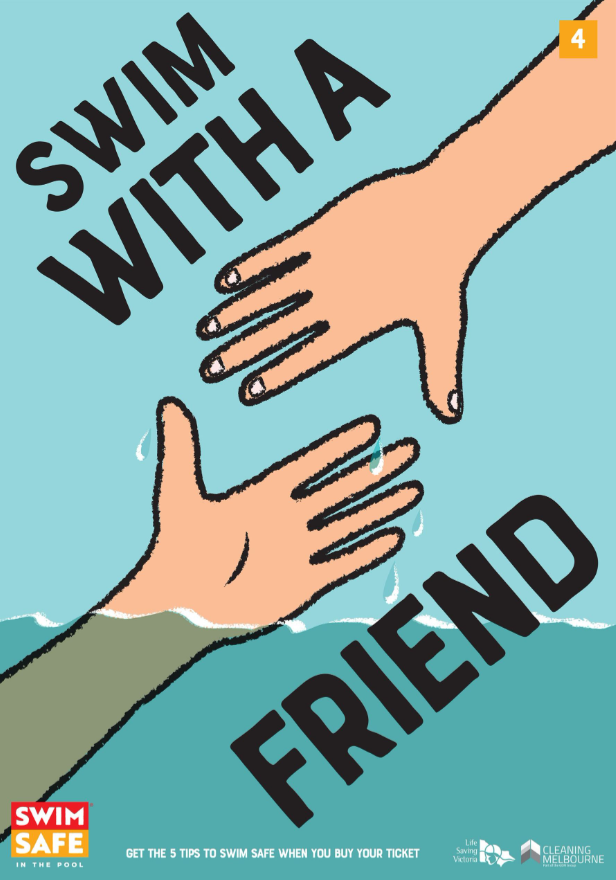 SwimSafe Hallway 5-tips Posters pk15 - A2
