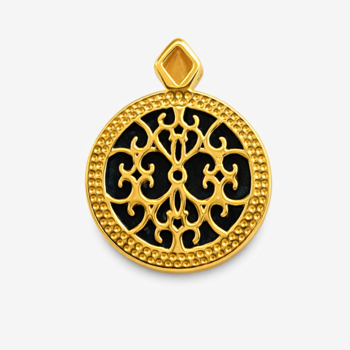 The Alexandria Sterling Silver, Gold & Lapis Lazuli Pendant