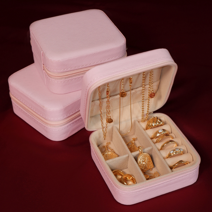 The Jessie Jewellery Travel Case - Blush