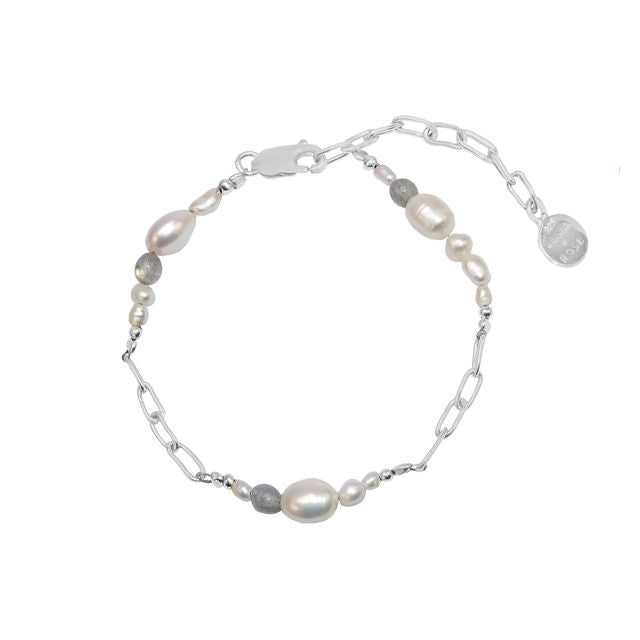 The Shoreline Bracelet - Silver close up design