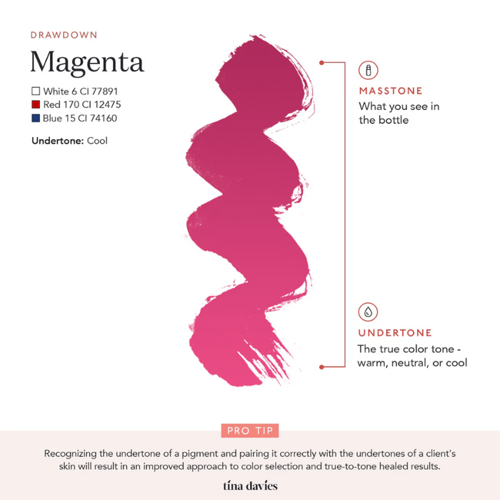 Tina Davies - ENVY LIP Pigment - Magenta 15ml