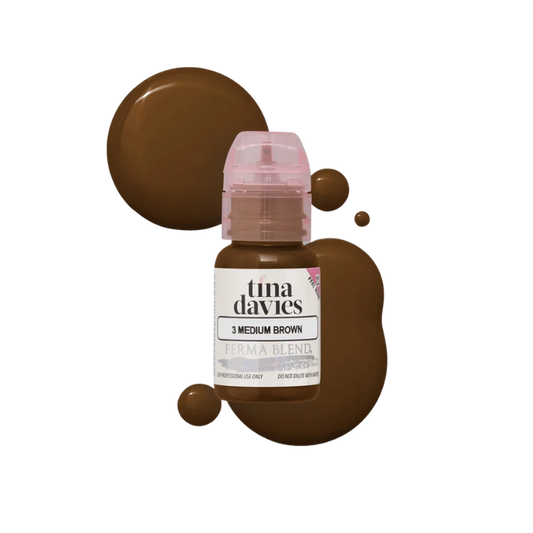 Tina Davies - I Love Ink BROW Pigment - Medium Brown 15ml