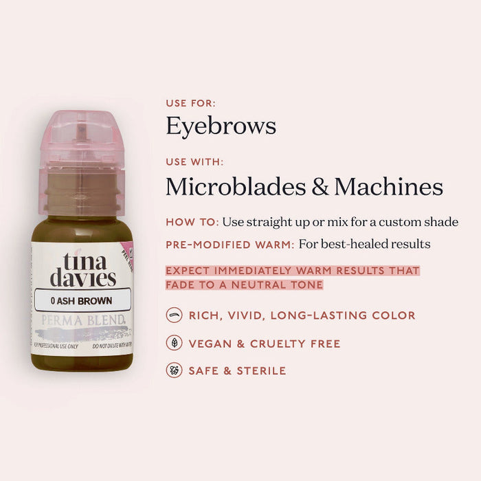 Tina Davies - I Love Ink BROW Pigment - Medium Brown 15ml