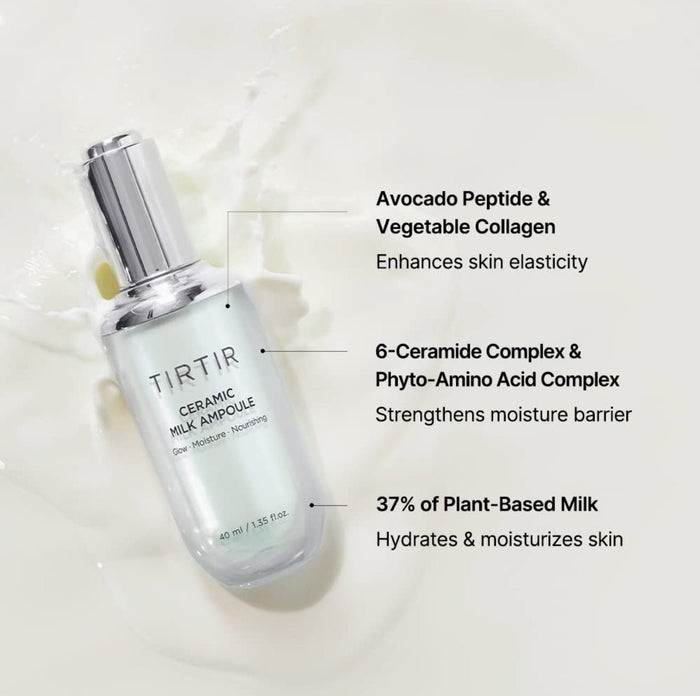 Tirtir Ceramic Milk Ampoule 40ml أمبولة حليب سيراميك تيرتير - Princess Cosmetics Qatar