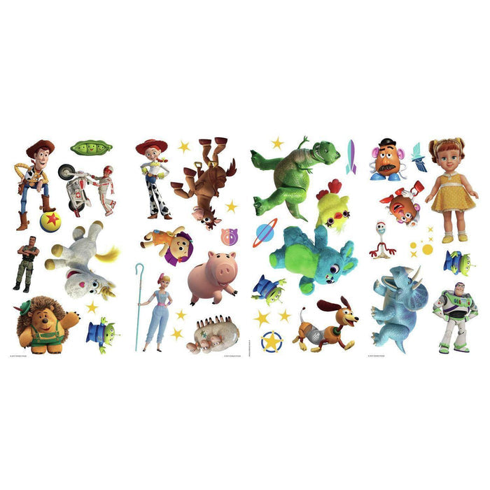 New TOY STORY 4 Wall Decals 38 Peel & Stick DISNEY Licensed Stickers Decor - EonShoppee