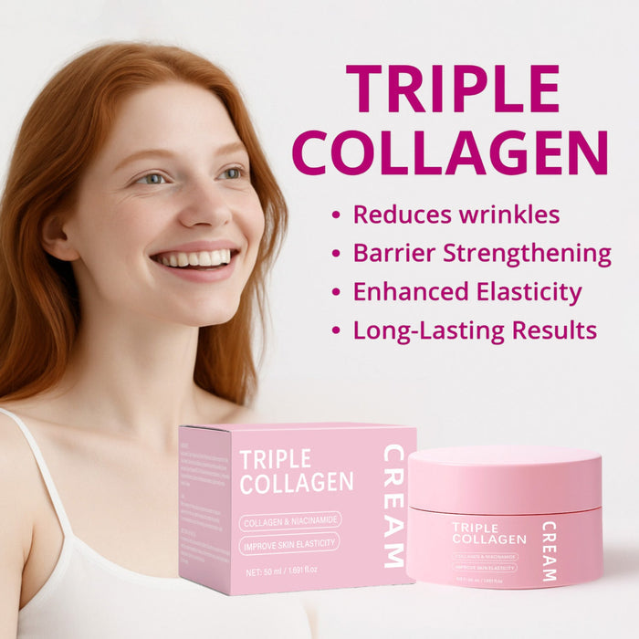 Triple Collagen Egg White Icing 50ml Neutral Package Triple Collagen Cream Liana Skincare