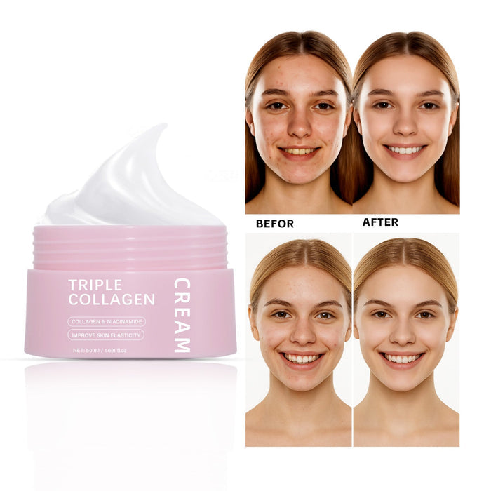 Triple Collagen Egg White Icing 50ml Neutral Package Triple Collagen Cream Liana Skincare