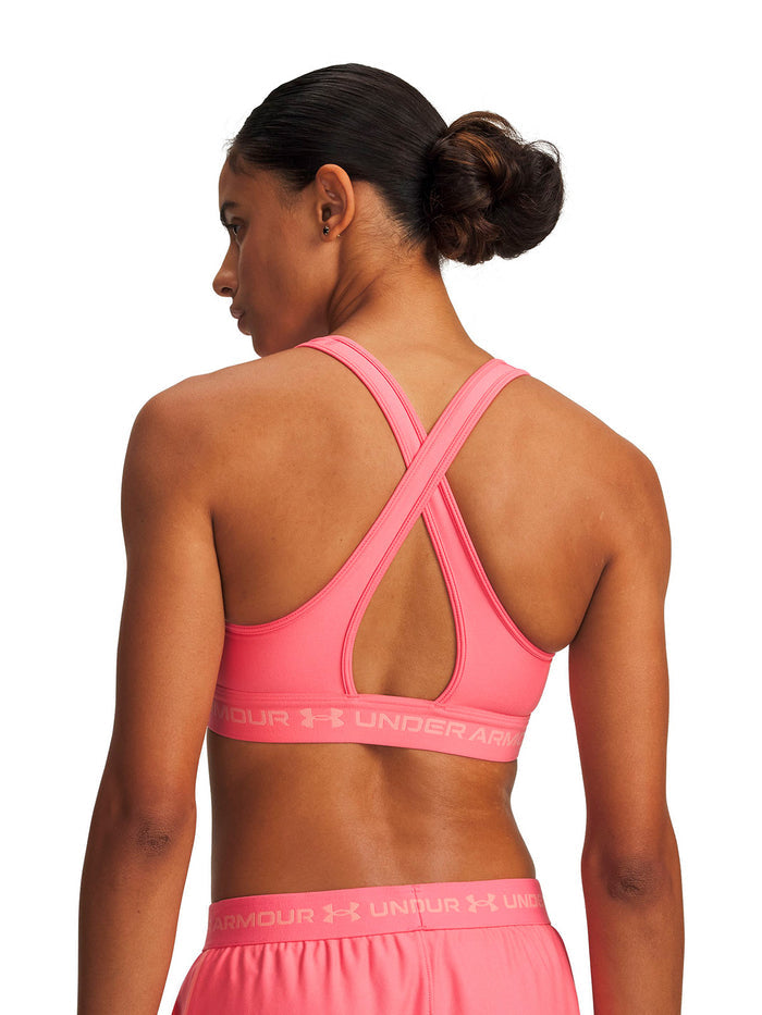 UA Armour Mid Crossback rosado para mujer