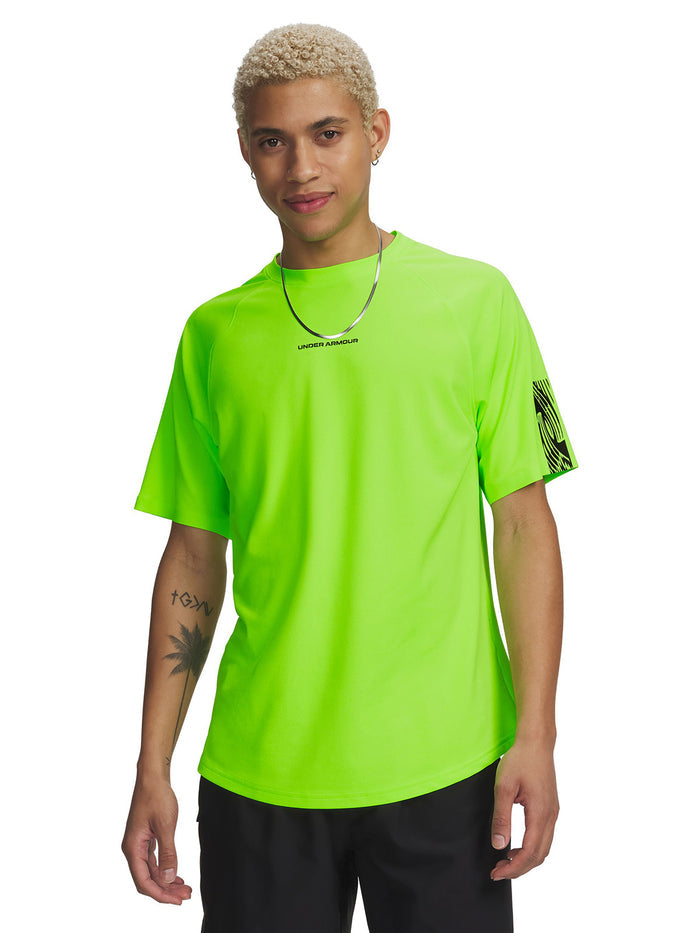 UA Challenger Elite SS Polera Manga Corta verde para hombre