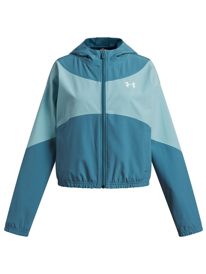 UA Rival Woven HD Chaqueta Woven azul para niña