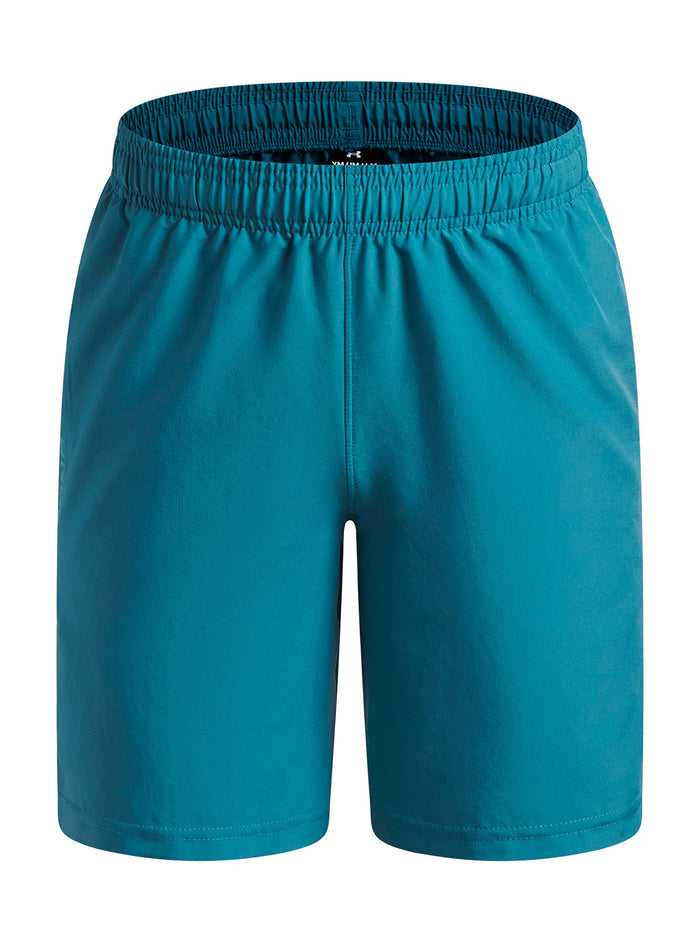 UA Tech Woven Wordmark azul para niño