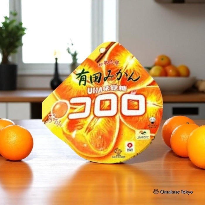 UHA Mikakuto Kororo Arita Oranges, 40g x 6 Bags