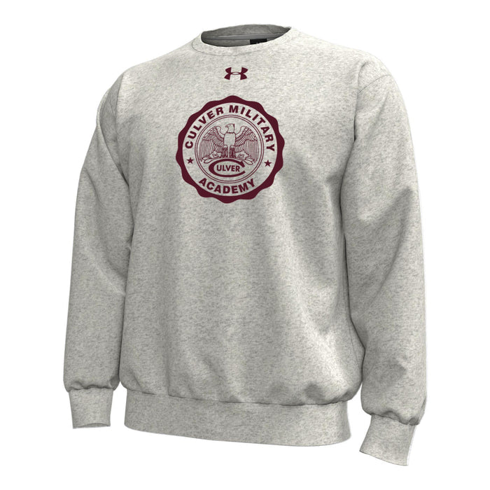 Under Armour Men's Icon Fleece Crew - Silver Heather