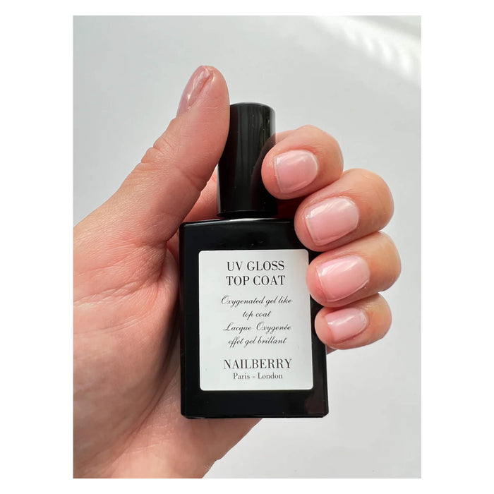 Nailberry Oxygenated Nail Lacquer - UV Gloss Top Coat - Lifestyle