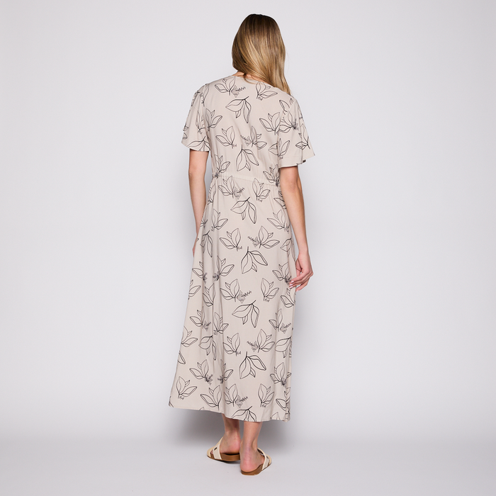Vestido Reef Women Natural White Buttons