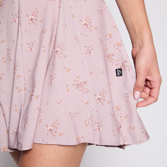 Vestido Reef Women Soft Pink Flowers Buttons