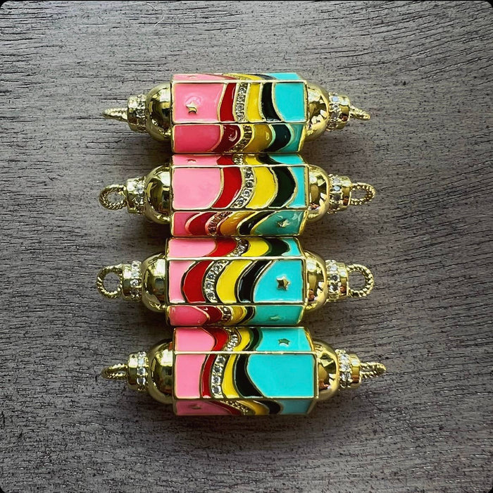Chasing Cherubs Warhol bracelet featuring colorful, abstract art-inspired design on a sleek bracelet band.