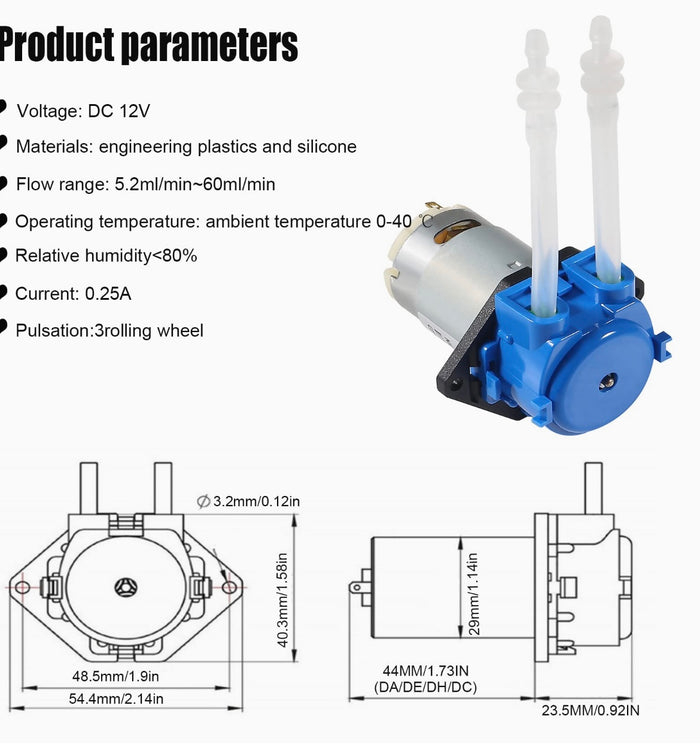 White Ink Circulation Pump for DTF Printers, UV DTF Printers or Similar Dual Head Printers