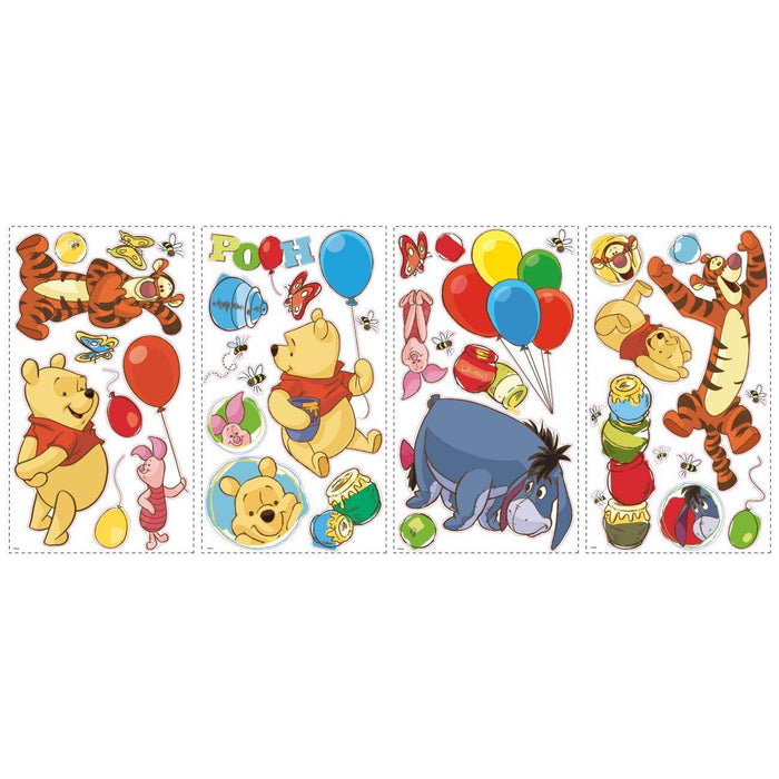 Disney WINNIE THE POOH 38 Peel & Stick Wall Stickers Tigger Eeyore Room Decor Decals - EonShoppee
