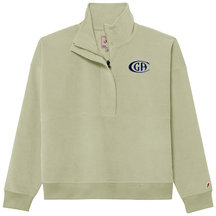 Women's Corded Half Zip - Sage