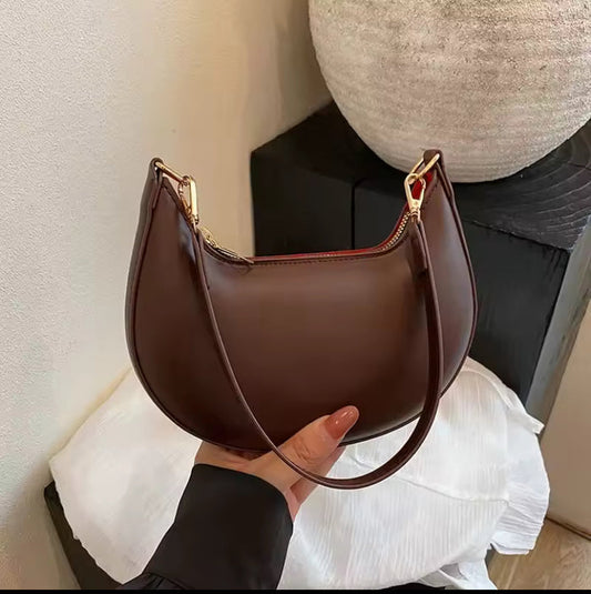 Women's Crescent Half-Moon Shoulder Bag