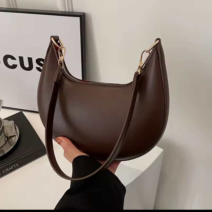 Women's Crescent Half-Moon Shoulder Bag