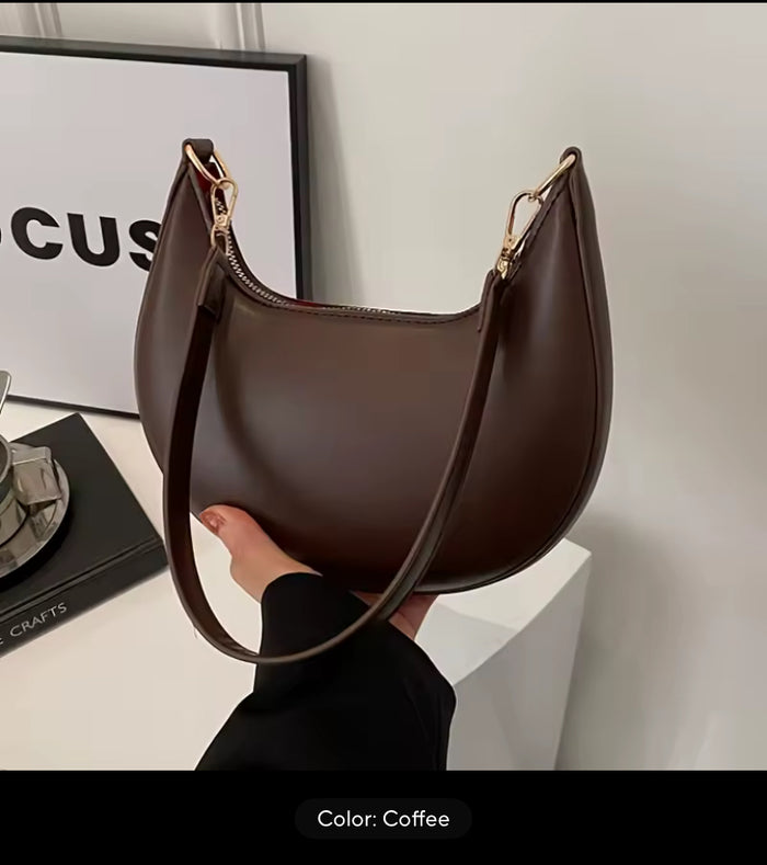 Women's Crescent Half-Moon Shoulder Bag