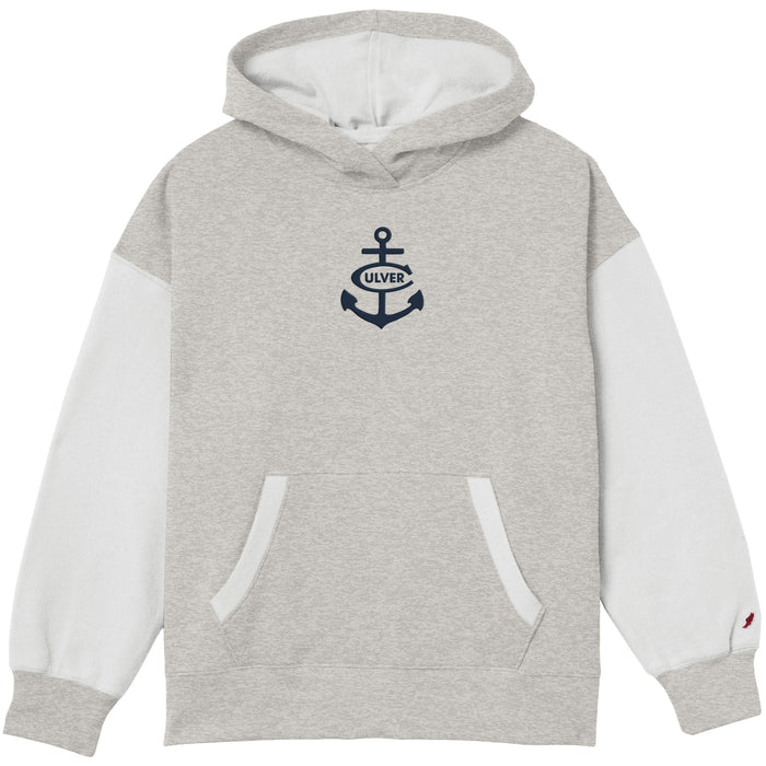 Women's Reverse Fleece Hood - Steel Grey
