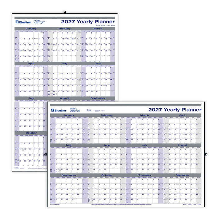 Yearly Wall Planner, 2027 C177868-27 Blueline