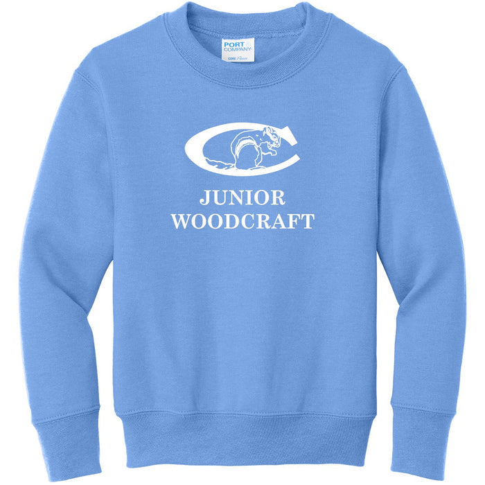 Youth Junior Woodcraft Chipmunk Crew- Carolina Blue