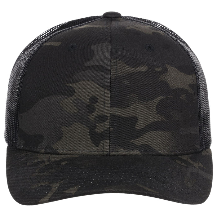 YP Classics Fan Trucker - Black/Multicam