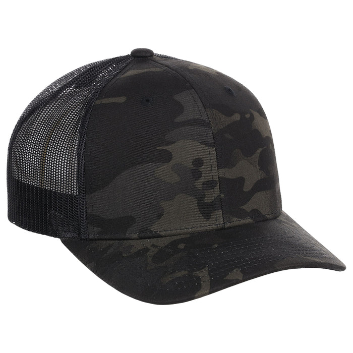YP Classics Fan Trucker - Black/Multicam