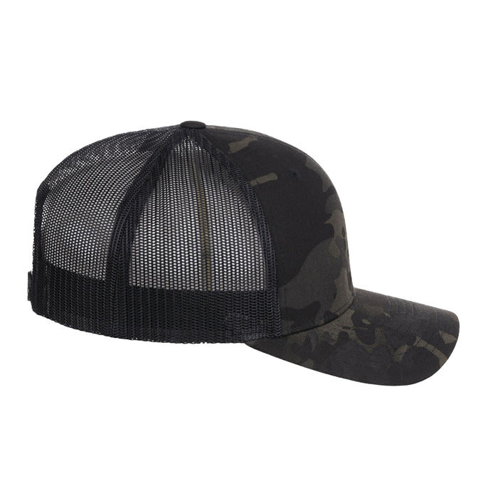 YP Classics Fan Trucker - Black/Multicam